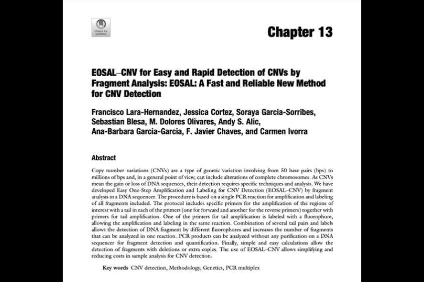 Seqplexing publishes its EOSAL-CNV technology in the book Methods and Molecular Biology